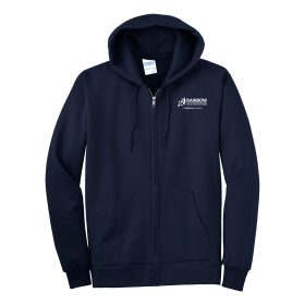 Full-Zip Hooded Sweatshirt.  PC90ZH - DF/LC