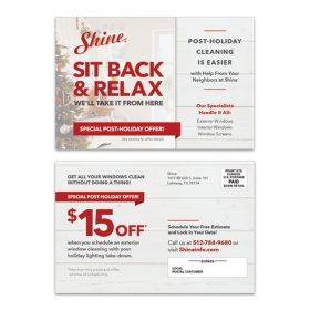 6"x4" Post-Holiday Cleanup Offer 1 Postcard + Mailing