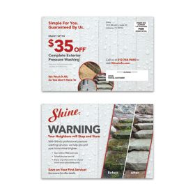 9"x6" Pressure Washing Postcard (Lots of 1000)