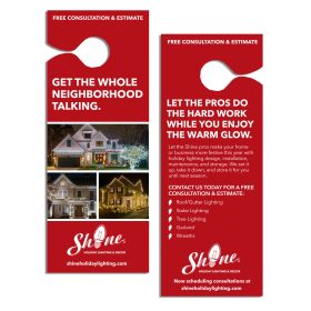 Door Hangers 3.5 X 8.5 - Holiday Lighting 