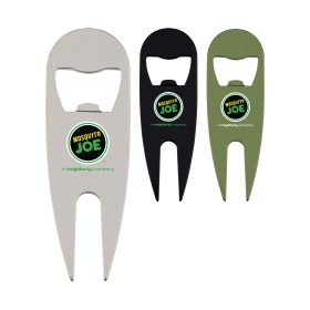 Aluminum Divot Tool with Bottle Opener (LOTS OF 24). 7270