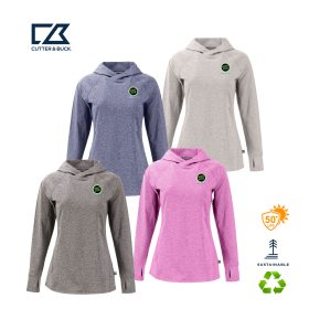 C&B Adapt Knit Recycled Ladies' Heathered Hooded Pullover. LCK00203 -DF/LC