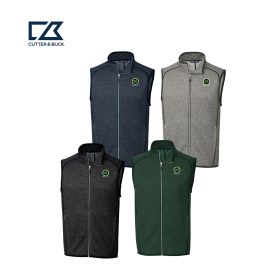 C&B Men's Sweater Knit Full Zip Vest. MCO00047