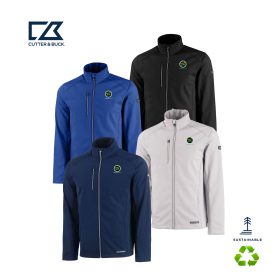 Cutter & Buck Evoke Eco Softshell Recycled Full Zip Mens Jacket. MCO00078