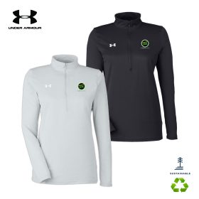 Under Armour Ladies' Team Tech half-zip. 1376862 - DF/LC