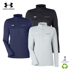 Under Armour Ladies' Team Tech half-zip. 1376862 - DF/LC