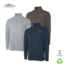 Charles River Men's Eco-Logic 1/4 Zip Pullover. 9468 - DF/LC