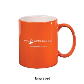 ENGRAVED 11 oz. Ceramic Round LazerMug (LOTS OF 4). LMG2