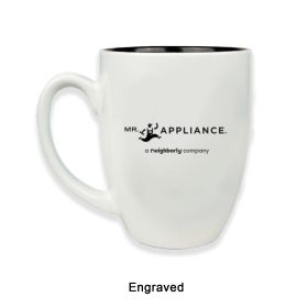ENGRAVED 16 oz. Ceramic Bistro LazerMug (LOTS OF 4). LMG6