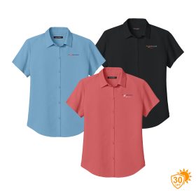 Ladies' Short Sleeve UV Dock Side Shirt. LW963