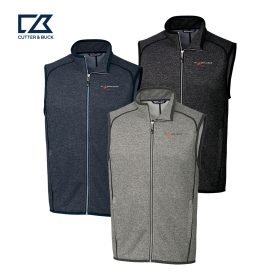 C&B Men's Sweater Knit Full Zip Vest. MCO00047