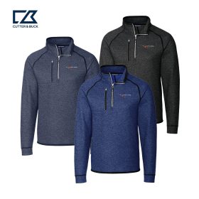 Cutter & Buck Mainsail Sweater-Knit Mens Half Zip Pullover Jacket. MCO00049
