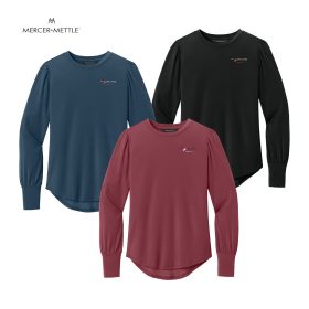 Mercer+Mettle Ladies' Stretch Jersey Long Sleeve Blouse. MM1019