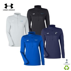 Under Armour Ladies' Team Tech half-zip. 1376862 - DF/LC