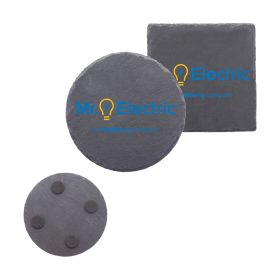 4" Slate Coasters in Round or Square (LOTS OF 6). 1545/1544
