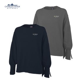 CR Ladies' Camden Spliced Crew Neck Sweatshirt. 5523 