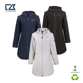 Cutter & Buck Camano Everyday Stretch Recycled Womens Water Resistant Jacket. LCO00077