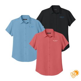 Ladies' Short Sleeve UV Dock Side Shirt. LW963