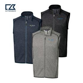 C&B Men's Sweater Knit Full Zip Vest. MCO00047