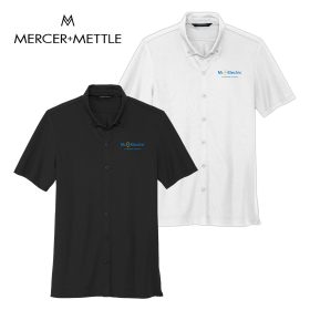 MERCER+METTLE&trade; Stretch Pique Full-Button Polo MM1006