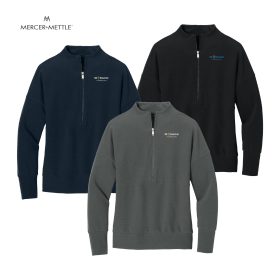 Mercer+Mettle Ladies' Linear Texture 1/4-Zip. MM3041