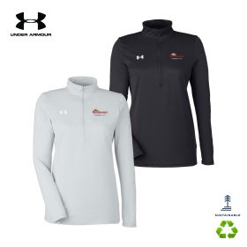 Under Armour Ladies' Team Tech half-zip. 1376862 - DF/LC
