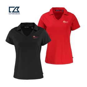Cutter & Buck -  Eco Recycled Ladies' V-neck Polo. LCK00166 - DF/LC