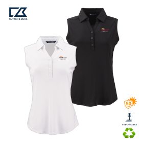 C&B Forge Eco Stretch Recycled Women's Sleeveless Polo. LCK00197 -DF/LC