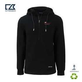 C & B Roam Eco Recycled Half  Zip Men's Hooded Pullover. MCK01279