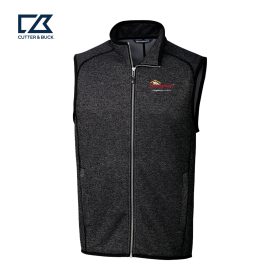 C&B Men's Sweater Knit Full Zip Vest. MCO00047
