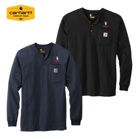 Carhartt&reg; Long Sleeve Henley T-Shirt CTK128