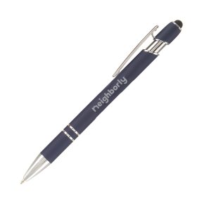 NEIGHBORLY - Ellipse Softy Pens w/ Stylus (Lots of 100). LNS