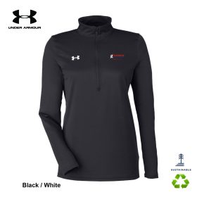 Under Armour Ladies' Team Tech half-zip. 1376862 - DF/LC