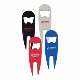 Aluminum Divot Tool with Bottle Opener (LOTS OF 24). 7270