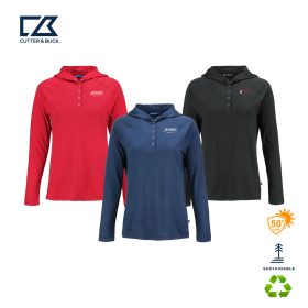 C&B Ladies' Coastline Eco Recycled Hooded Shirt. LCK00184 - DF/LC