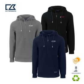 C & B Roam Eco Recycled Half  Zip men's Hooded Pullover. MCK01279