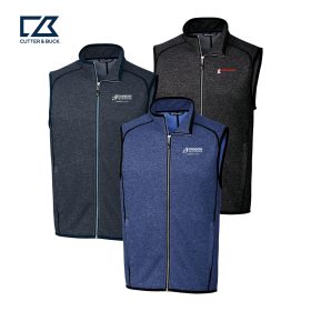 C&B Men's Sweater Knit Full Zip Vest. MCO00047
