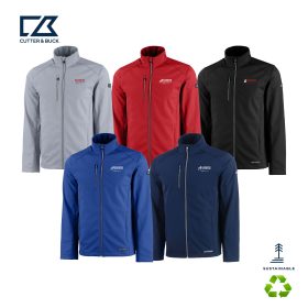 Cutter & Buck Evoke Eco Softshell Recycled Full Zip Mens Jacket. MCO00078
