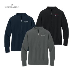 Mercer+Mettle Ladies' Linear Texture 1/4-Zip. MM3041