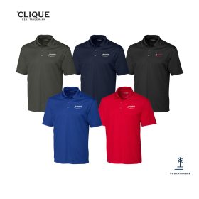 Clique Spin Eco Performance Pique Mens Polo. MQK00075