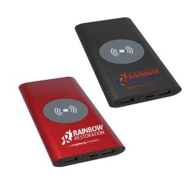 8000MAH Power Bank & Wireless Charger with USB-C Cord. PWR801C