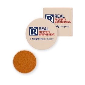 4" Extra Absorbent Coasters in Round or Square (LOTS OF 6). 1594/1593