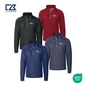 Cutter & Buck Mainsail Sweater-Knit Mens Half Zip Pullover Jacket. MCO00049