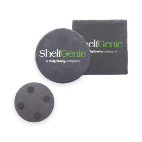 4" Slate Coasters in Round or Square (LOTS OF 6). 1545/1544