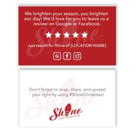 Holiday Review Card