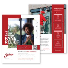 Window Cleaning Flyers 8.5" X 11" (Lots of 25)