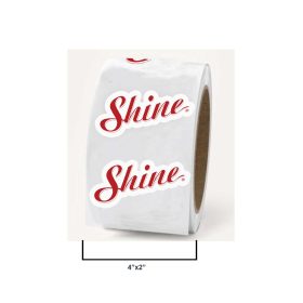 4”x2" Custom Cut Vinyl Sticker (Minimum Order of 250)