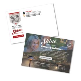 9"x6" Outdoor Lighting Postcard OPTION A (Lots Of 1000)