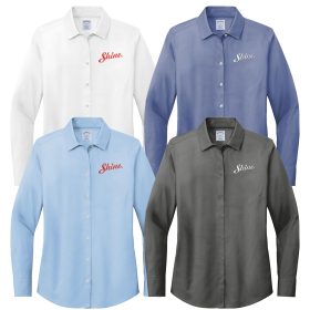 Brooks Brothers® Ladies' Wrinkle-Free Stretch Pinpoint Shirt. BB18001