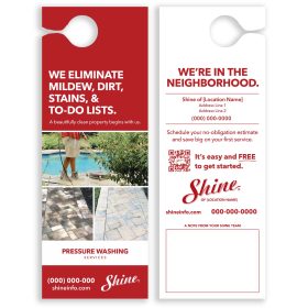 Door Hangers 4.5 X 11 - Pressure Washing Services 